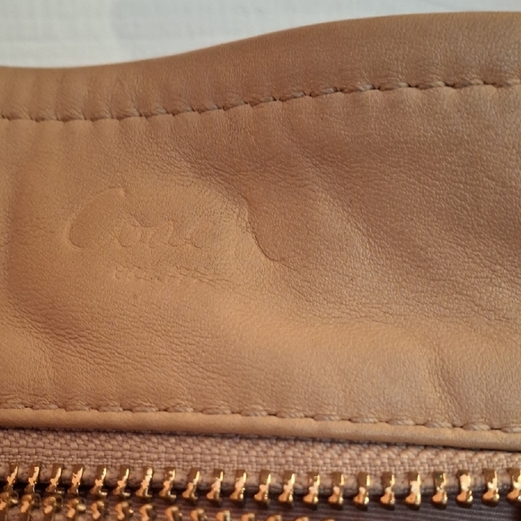 Coach Beige Signature Shoulder Bag - Picture 4 of 10